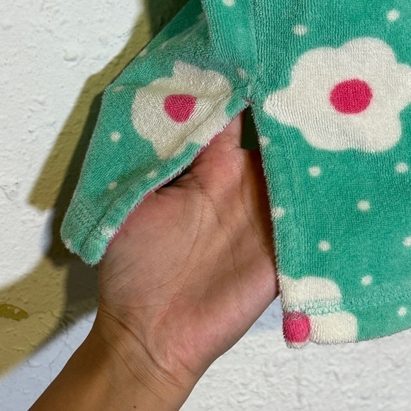 Mini Boden Floral Print Hooded Swim Cover Up Size 7-8Y Kids - Picture 5 of 13